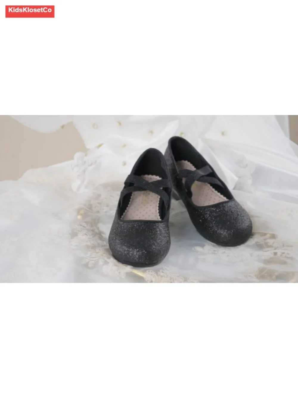Girls Mary Jane Flats Ballerina Shoes Satin Flowers Party Wedding
